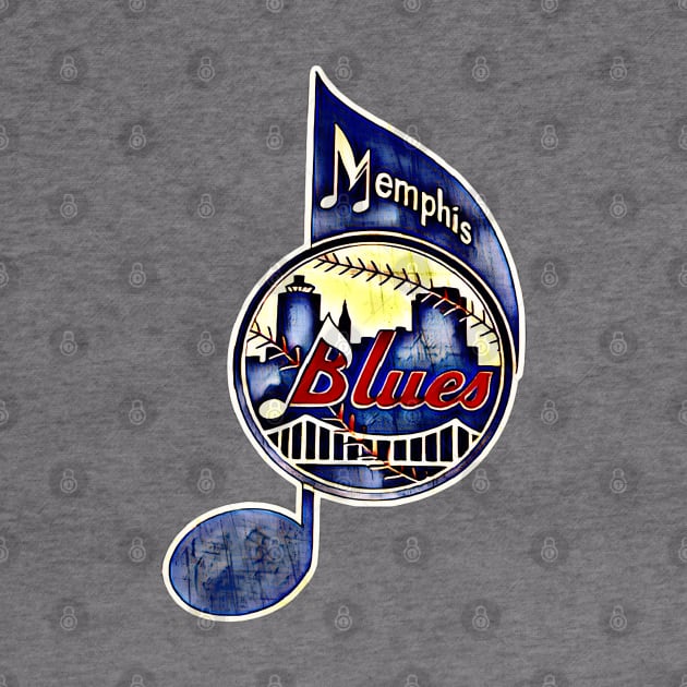 Memphis Blues Baseball by Kitta’s Shop